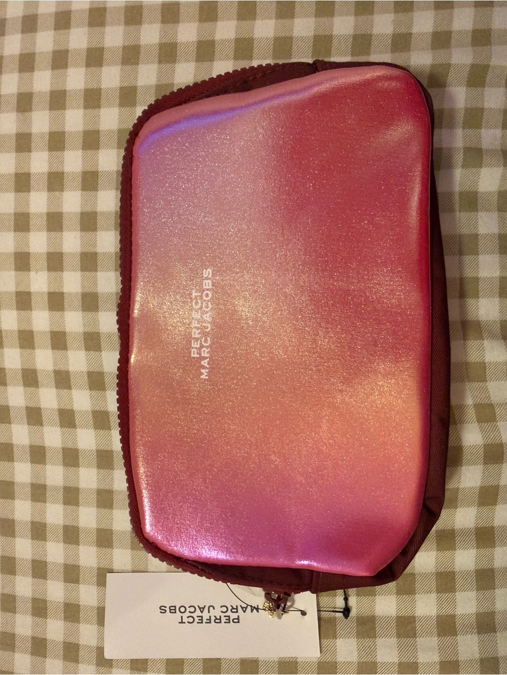 Marc Jacobs Pink Shimmer Cosmetic Case/Fanny pack